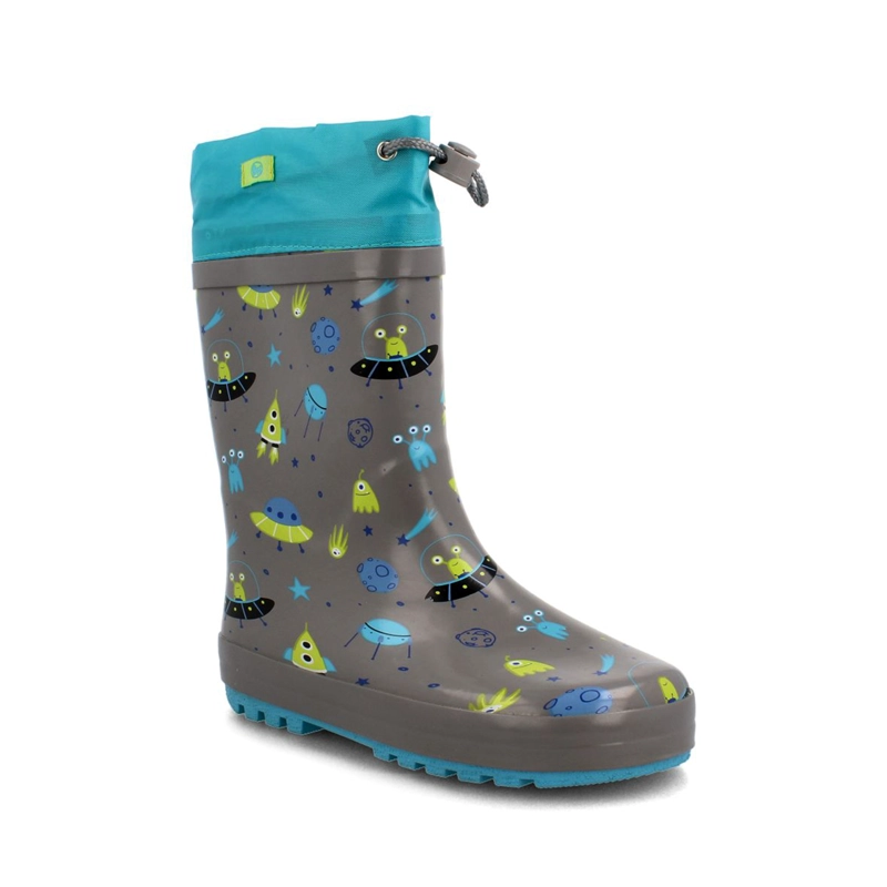 BOTA DE AGUA NIÑOS BUBBLEGUMMERS RAINBOOT LIGHTS GRIS - 2