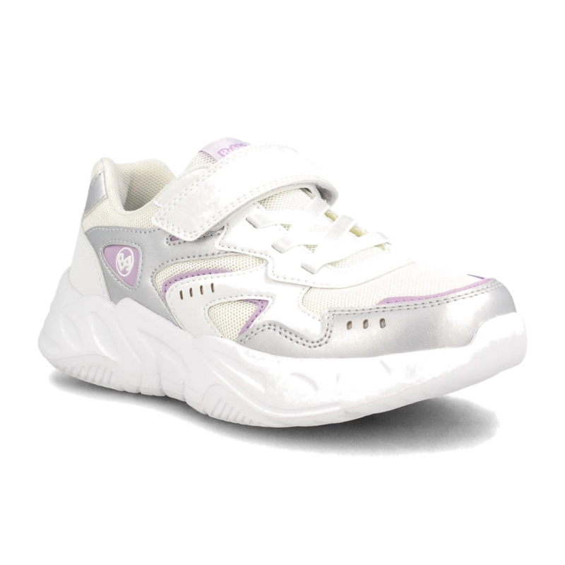 ZAPATILLA NIÑA BUBBLEGUMMERS DERBY PLATEADO/BLANCO - 2