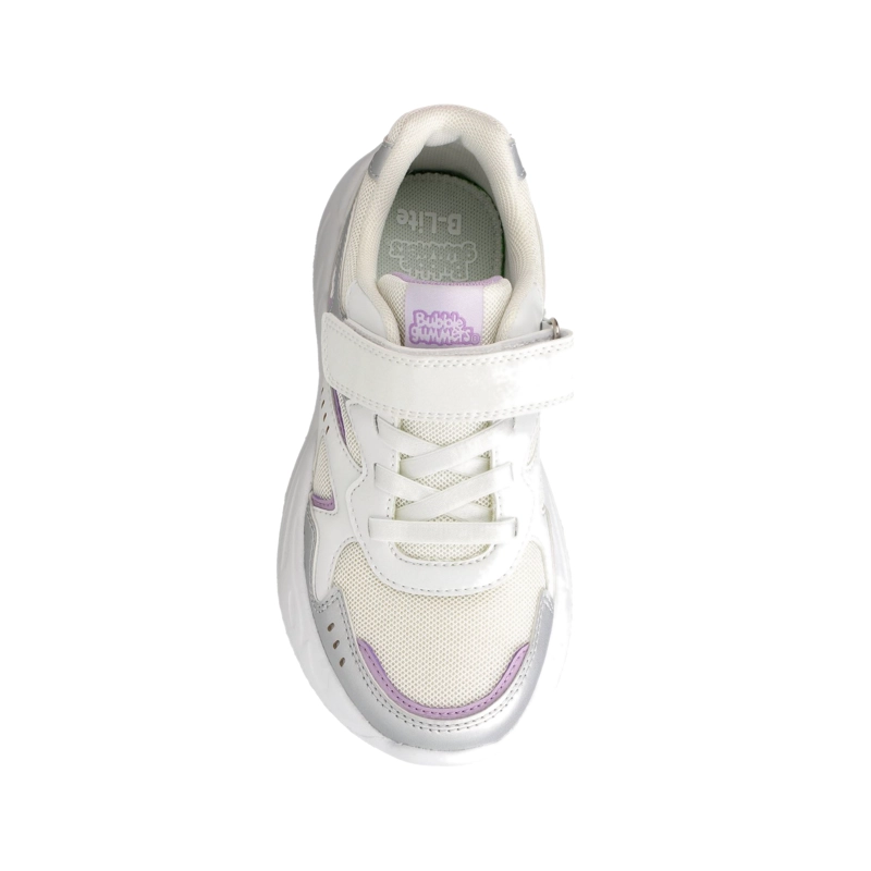 ZAPATILLA NIÑA BUBBLEGUMMERS DERBY PLATEADO/BLANCO - 4