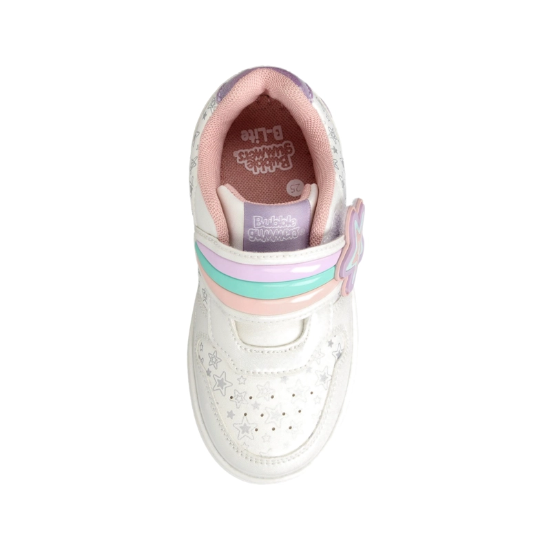 ZAPATILLA NIÑA BUBBLEGUMMERS NEON PLATEADO/BLANCO - 4