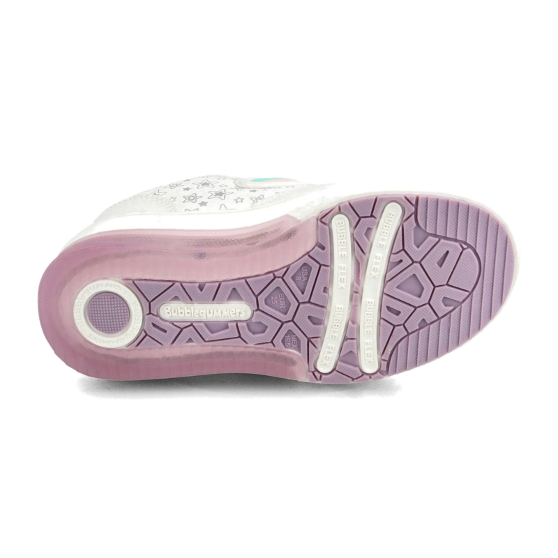 ZAPATILLA NIÑA BUBBLEGUMMERS NEON PLATEADO/BLANCO - 5
