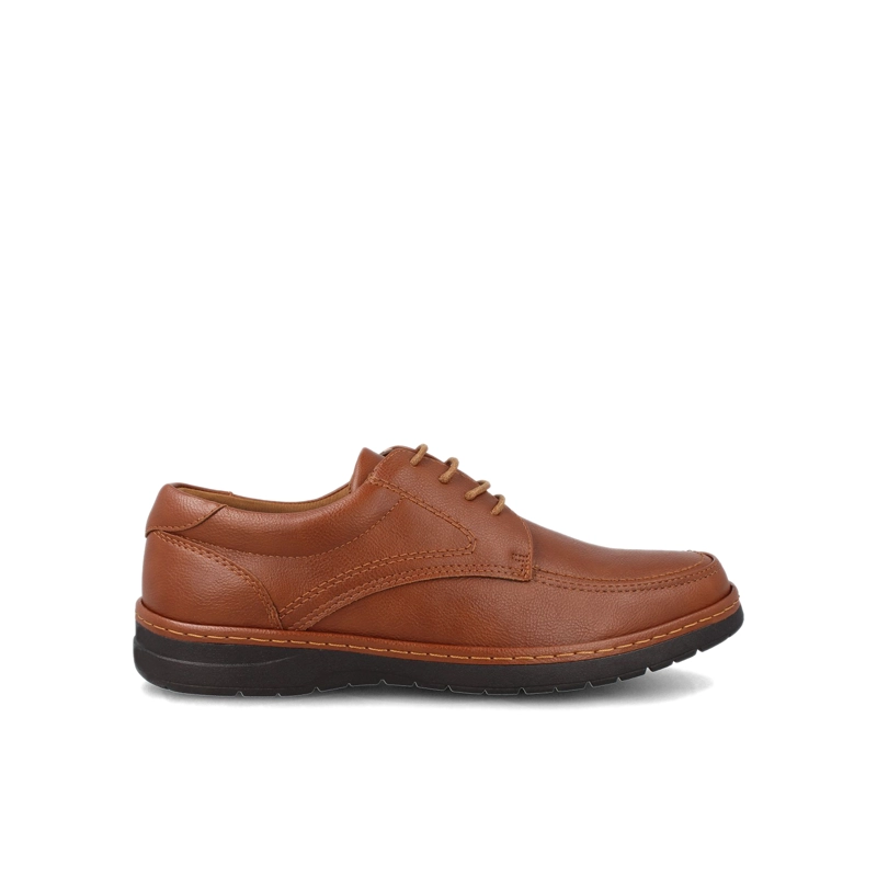 ZAPATO HOMBRE BATA DAHA CAFE CLARO - 1