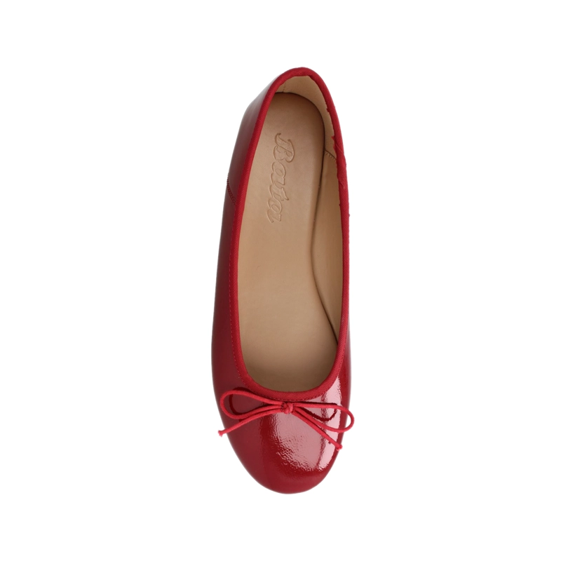 BALLERINA MUJER BATA DELHI ROJO - 4