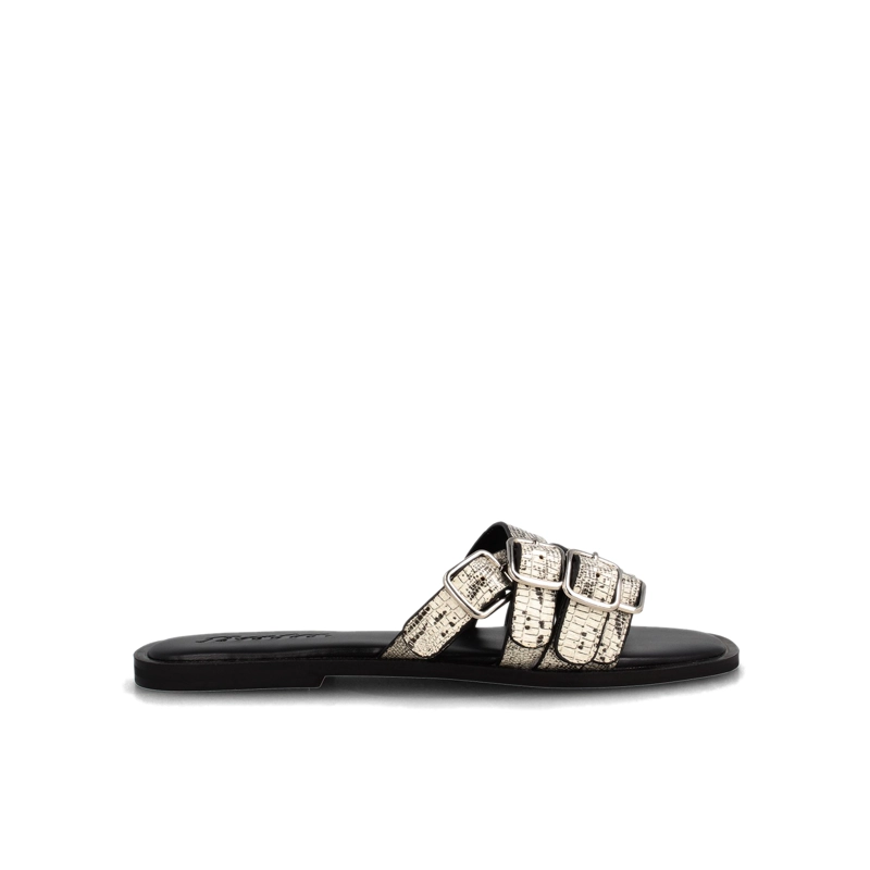SANDALIA MUJER BATA TAYLOR BLANCO/NEGRO - 1