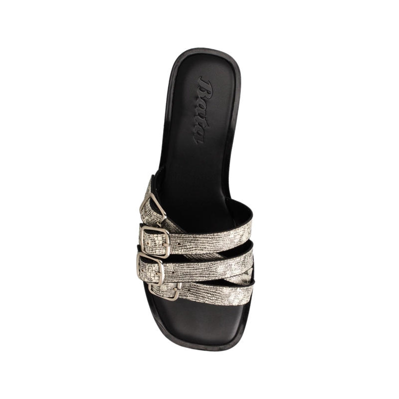 SANDALIA MUJER BATA TAYLOR BLANCO/NEGRO - 4