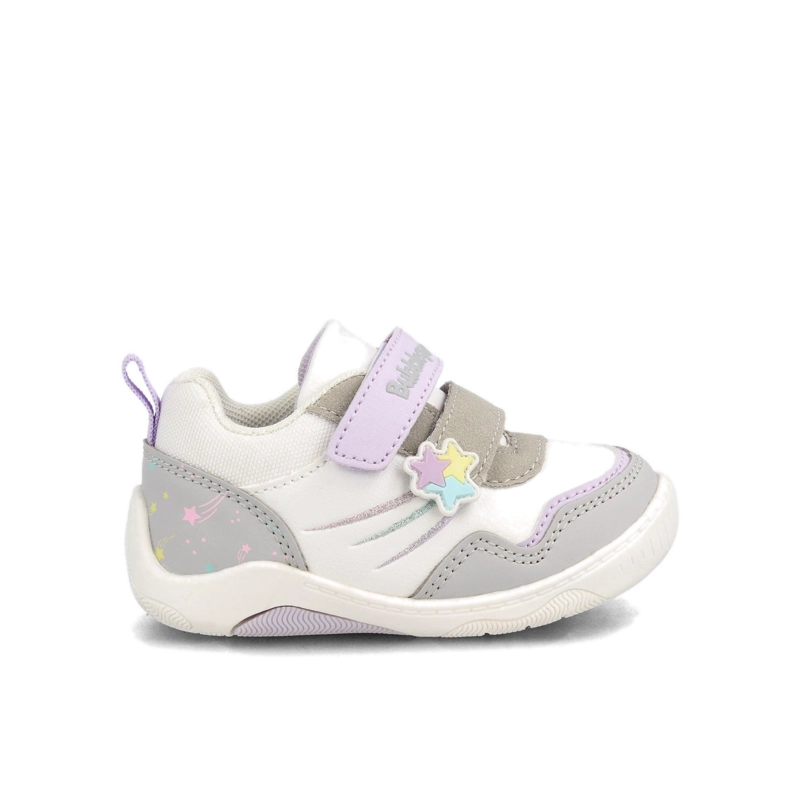 ZAPATILLA NINA BUBBLEGUMMERS SAM PLATEADO/BLANCO 19