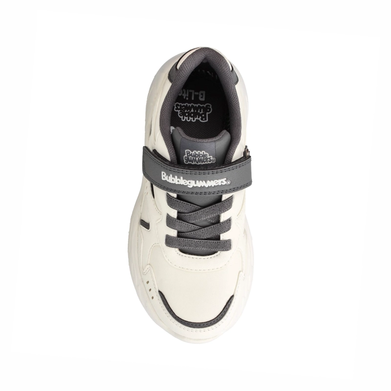 ZAPATILLA NIÑO BUBBLEGUMMERS DERBY BLANCO/GRIS - 3