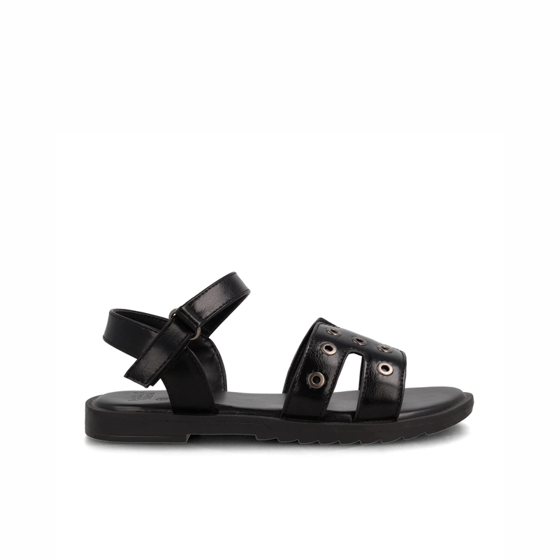 SANDALIA NIÑA BUBBLEGUMMERS VERACRUZ VELCRO NEGRO - 1