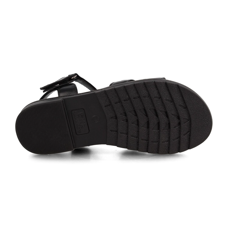 SANDALIA NIÑA BUBBLEGUMMERS VERACRUZ VELCRO NEGRO - 5