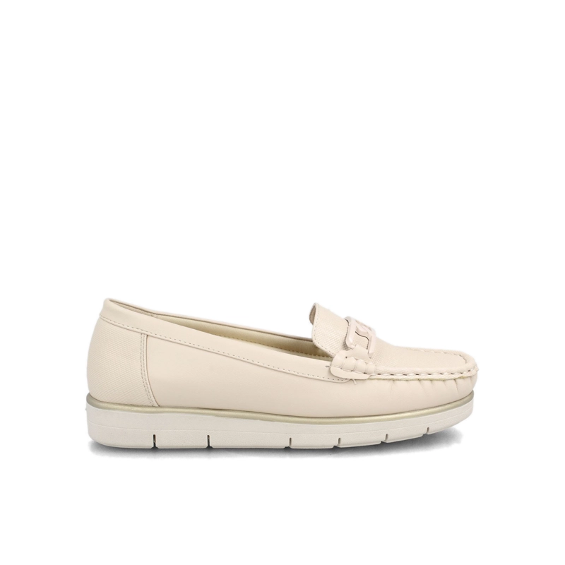 MOCASIN MUJER BATA FLIPI BLANCO - 1