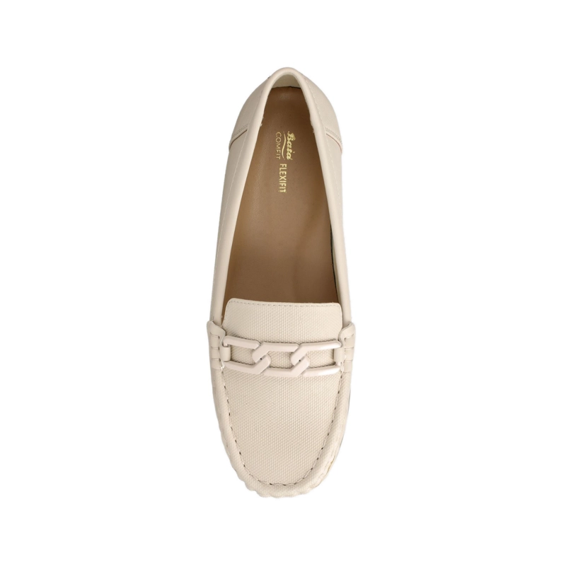 MOCASIN MUJER BATA FLIPI BLANCO - 4