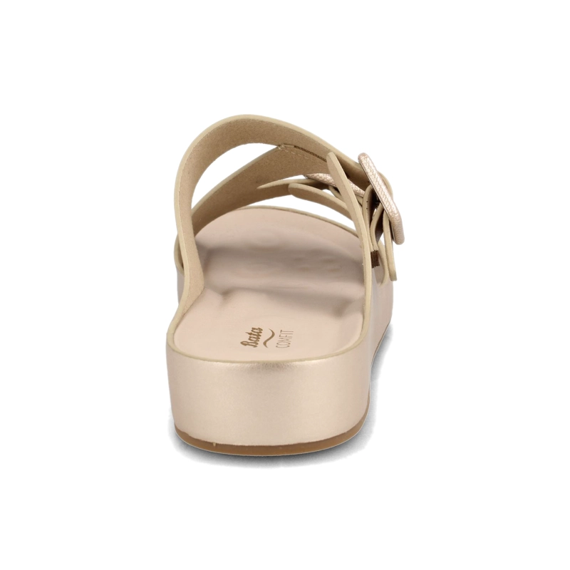 SANDALIA MUJER BATA CURISSAY DORADO - 3