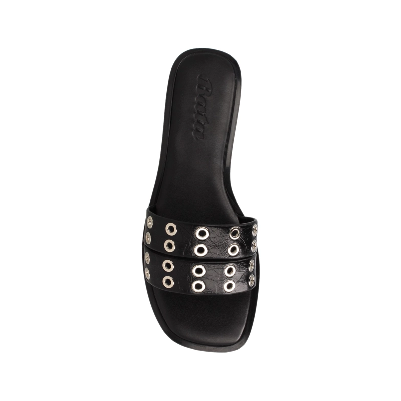 SANDALIA MUJER BATA TAYLOR TIRAS NEGRO - 4