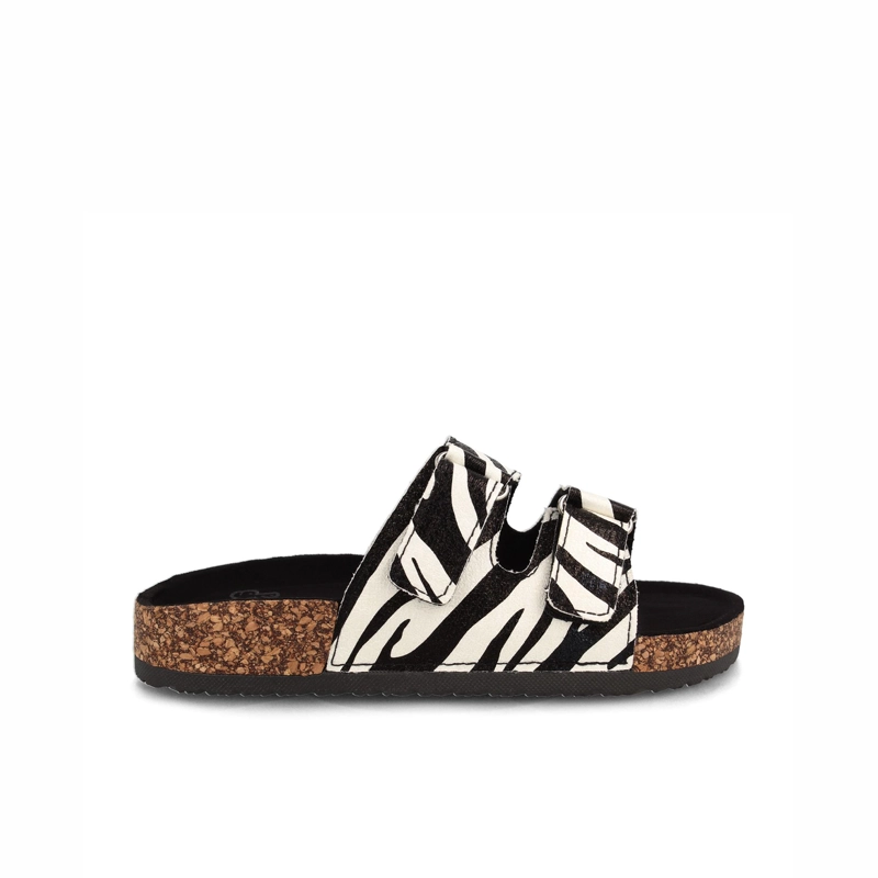 SANDALIA NIÑA BUBBLEGUMMERS FRAZER ANIMAL PRINT - 1