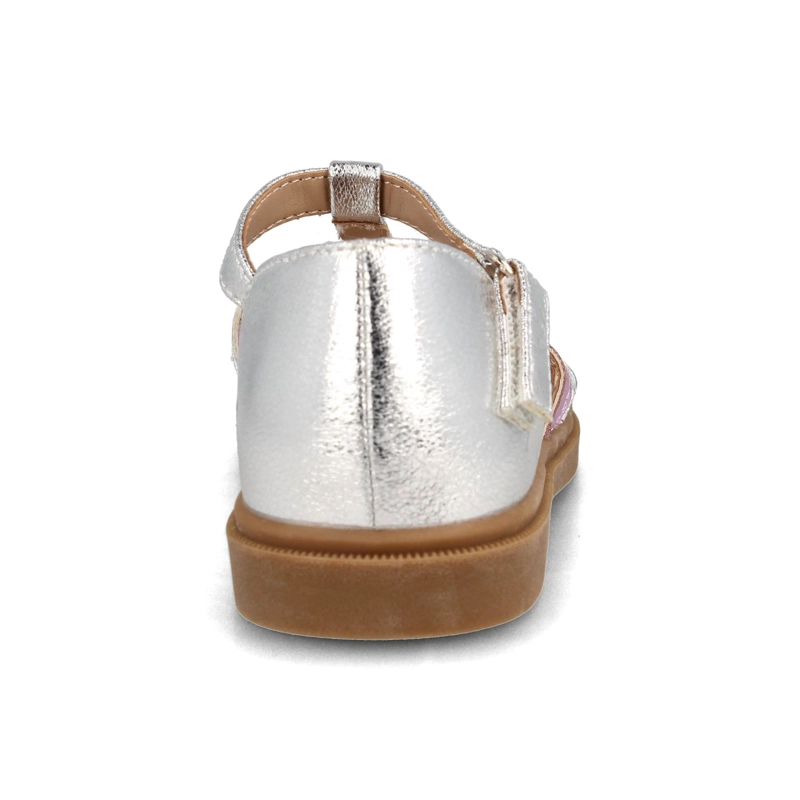 SANDALIA NIÑA BUBBLEGUMMERS GINGER PLATEADO - 3