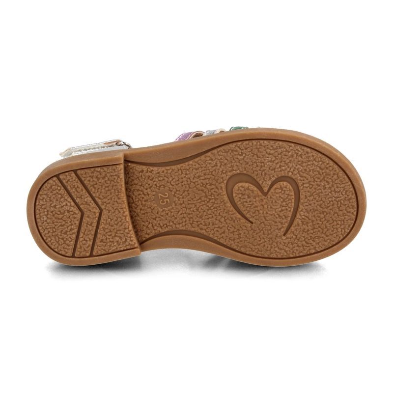 SANDALIA NIÑA BUBBLEGUMMERS GINGER PLATEADO - 5