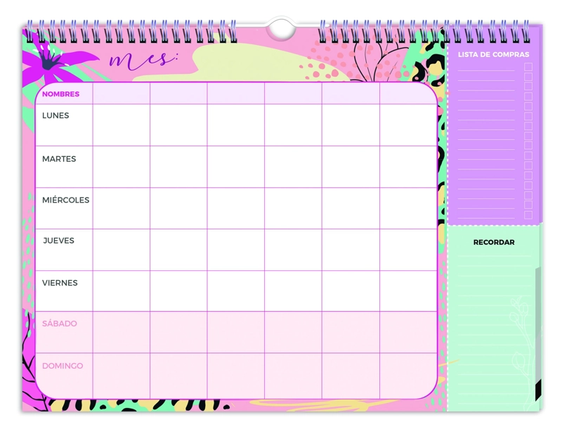CALENDARIO AGENDA PLANIFICADOR FAMILIAR MES C/LAPIZ 34H 39X31CM. - 3