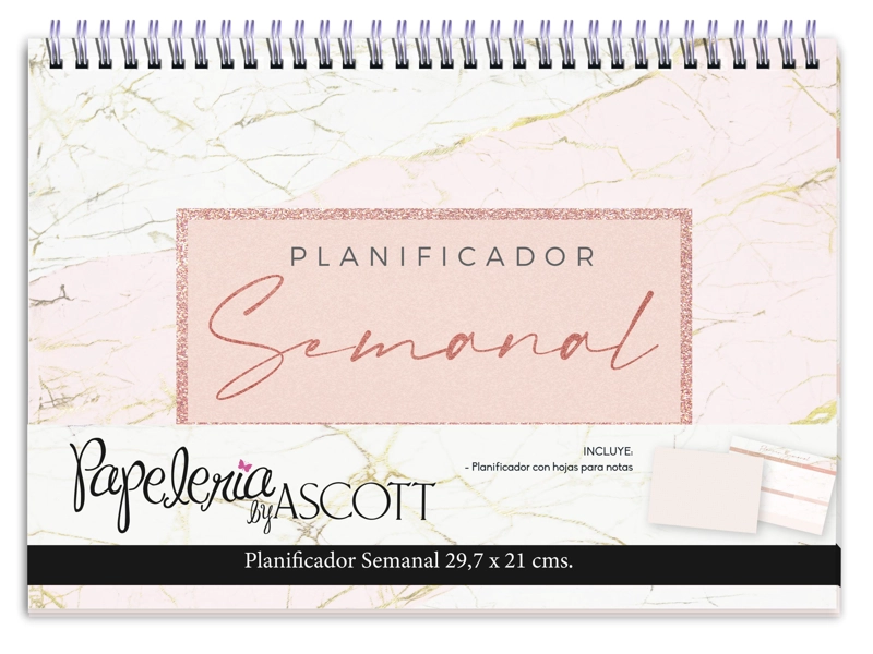 CALENDARIO AGENDA PLANIFICADOR SEMANAL TD ASCOTT 80HJ ROSE - 1