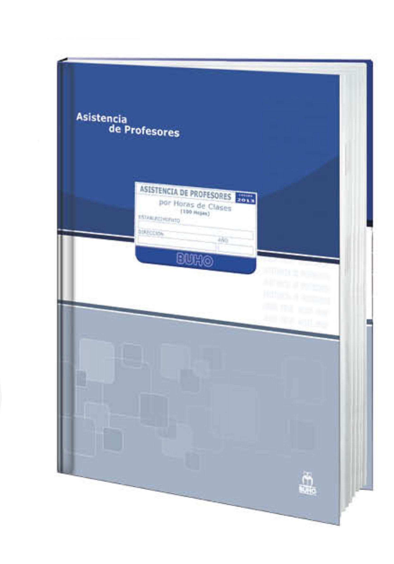 LIBRO CONTROL ASISTENCIA PROFESOR POR HORAS - BUHO - 1