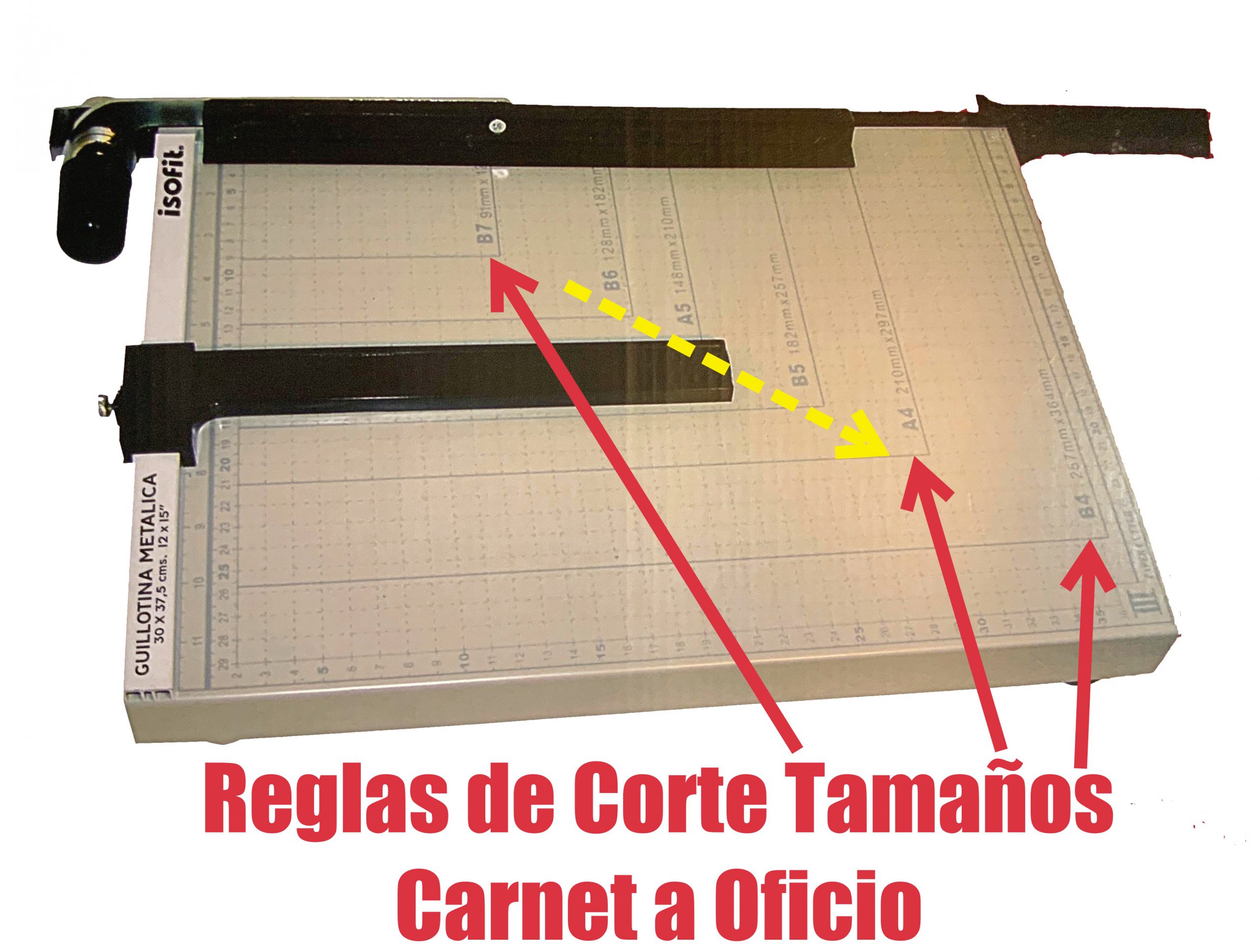 GUILLOTINA ISOFIT METÁLICA CASA U OFICINA HASTA TAMAÑO OFICIO - 4