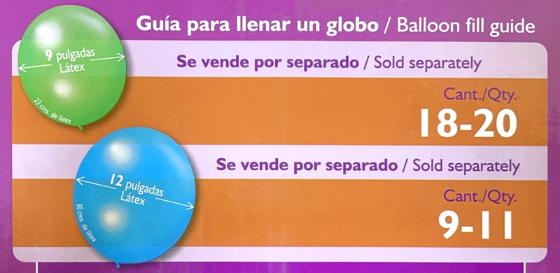 GLAM TANQUE GAS HELIO ULTRA LIVIANO PARA 20 GLOBOS - 3