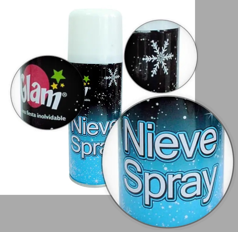 COTILLÓN GLAM FIESTA CELEBRACIÓN CUMPLES AÑO NUEVO NIEVE SPRY 48U - 3