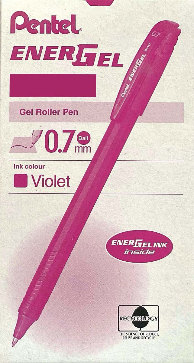 LÁPIZ GEL PENTEL ROLLER ENERGEL MAKKURO 07MM COLOR P2 12UN - 6