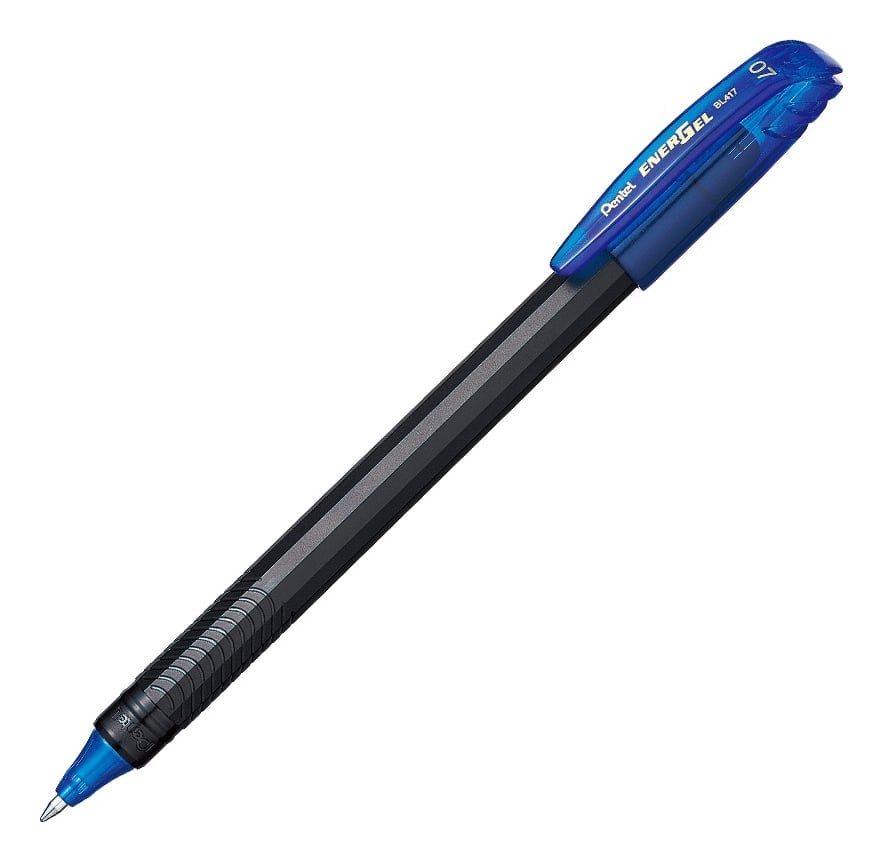 LÁPIZ GEL PENTEL ROLLER ENERGEL MAKKURO 07MM AZUL 12UNI - 3