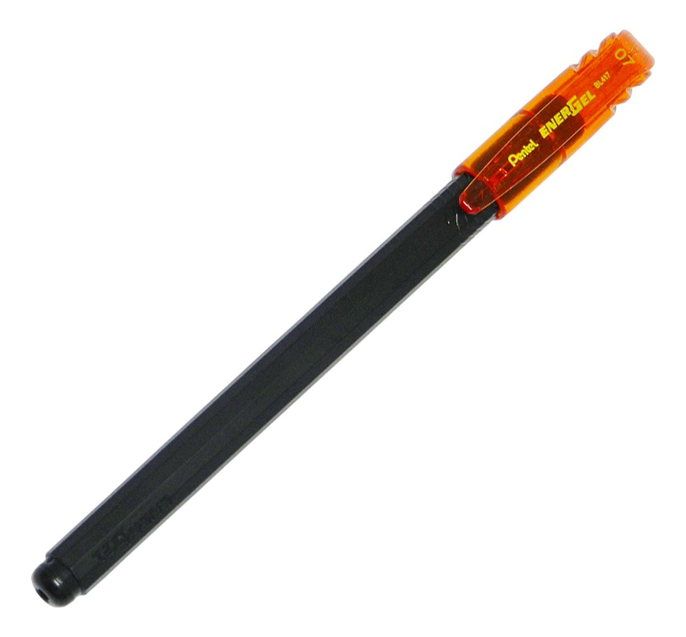 LÁPIZ GEL PENTEL ROLLER ENERGEL MAKKURO 07MM NARANJO 12U - 4