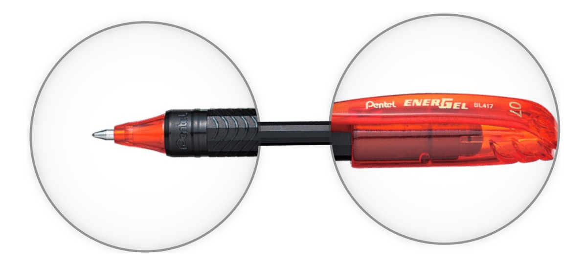 LÁPIZ GEL PENTEL ROLLER ENERGEL MAKKURO 07MM NARANJO 12U - 5