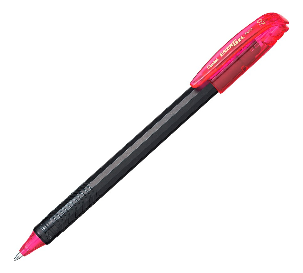 LÁPIZ GEL PENTEL ROLLER ENERGEL MAKKURO 07MM ROSADO 12UN - 3