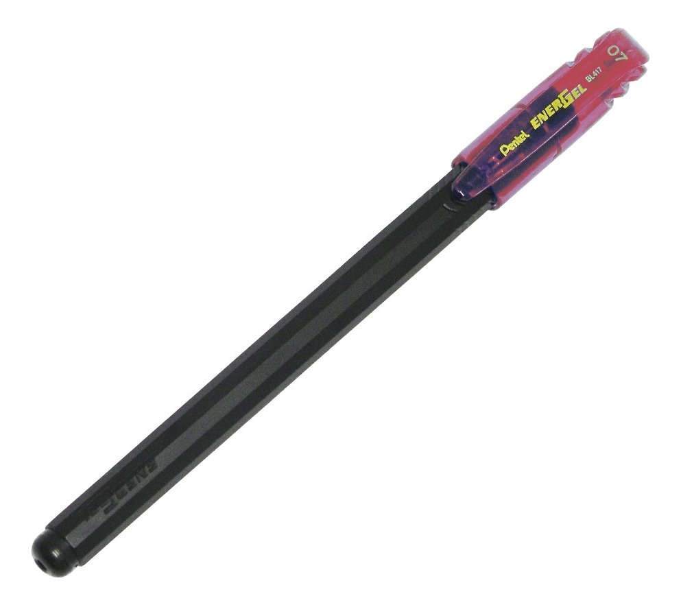LÁPIZ GEL PENTEL ROLLER ENERGEL MAKKURO 07MM ROSADO 12UN - 4