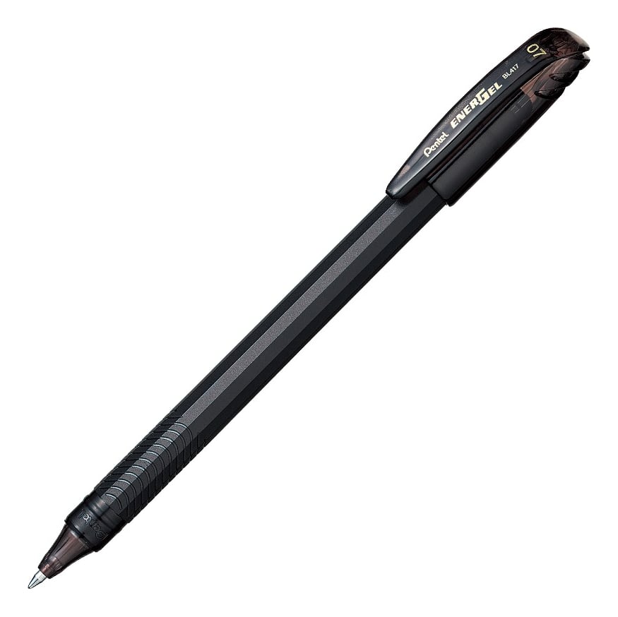 LÁPIZ GEL PENTEL ROLLER ENERGEL MAKKURO 07MM NEGRO 12UNI - 3