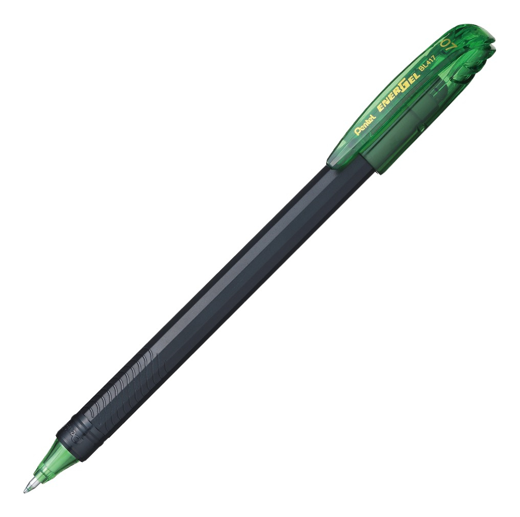 LÁPIZ GEL PENTEL ROLLER ENERGEL MAKKURO 07MM VERDECLARO 12U - 3