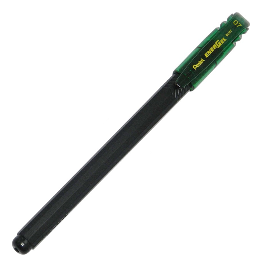 LÁPIZ GEL PENTEL ROLLER ENERGEL MAKKURO 07MM VERDE 12UNI - 4