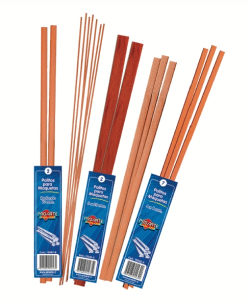 PALO MAQUETA 2X10MM RAULI BOLSA (5PALOS) - 10BOLSAS - 1