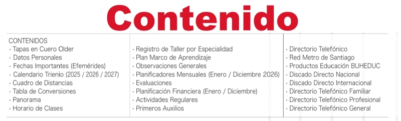 Agenda Buho Docente / Profesor 2027 - Cuero - 5