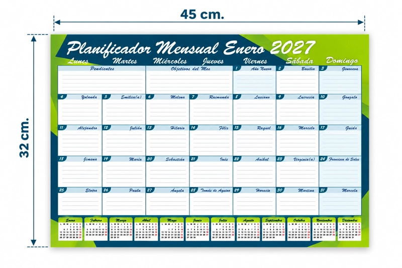 Agenda Buho Profesor 2027 + Calendario Escritorio 2027 - 9
