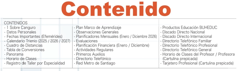 Agenda Buho Docente Profesor 2027 - 4