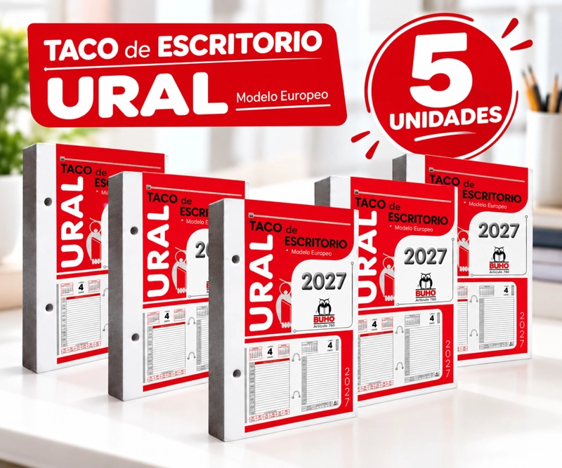 Agenda Taco Buho Ural Calendario Escritorio 2027 - 5un - 2