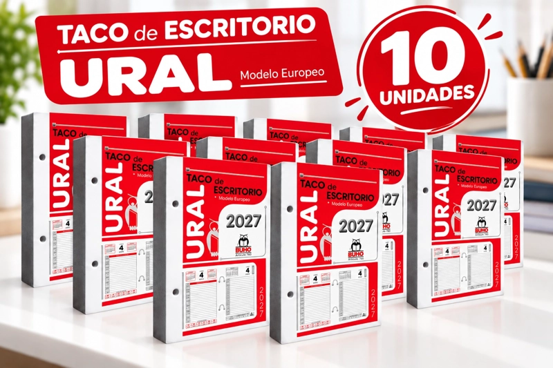 Agenda Taco Buho Ural Calendario Escritorio 2027 - 10un - 2