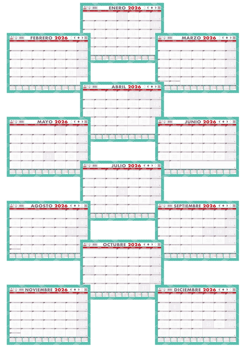 PLANNER BUHO CALENDARIO AGENDA MENSUAL DE ESCRITORIO TRABAJO - 4