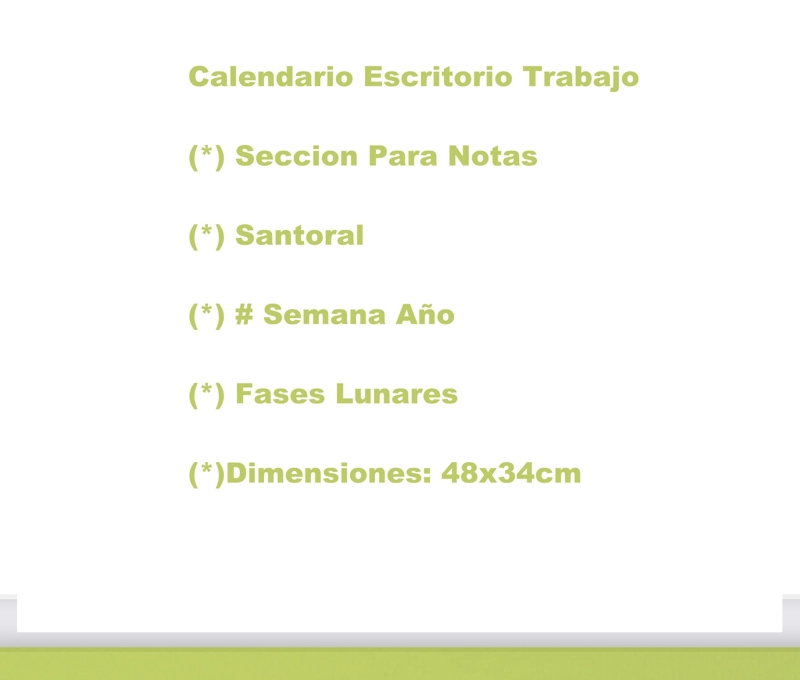 PLANNER BUHO CALENDARIO AGENDA MENSUAL DE ESCRITORIO TRABAJO - 5