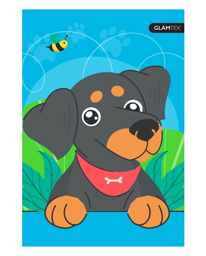 CUADERNO GLAMTEX CARTA 120H 7MM MASCOTAS 4UNI - 2