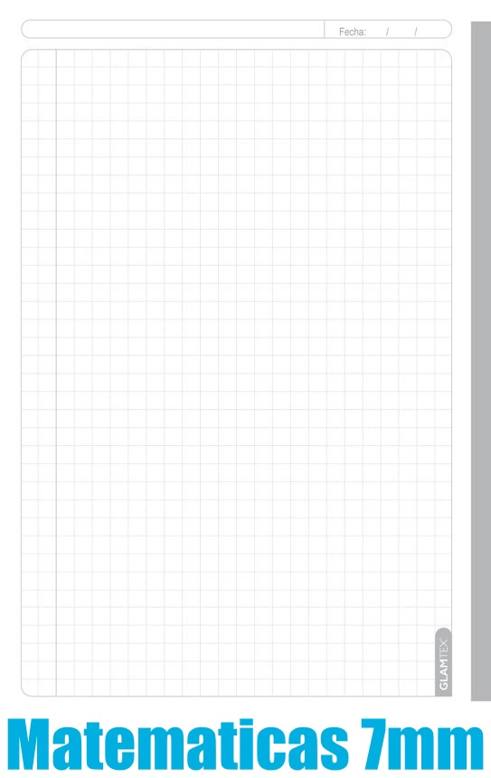 CUADERNO GLAMTEX CARTA 120H 7MM MASCOTAS 4UNI - 8