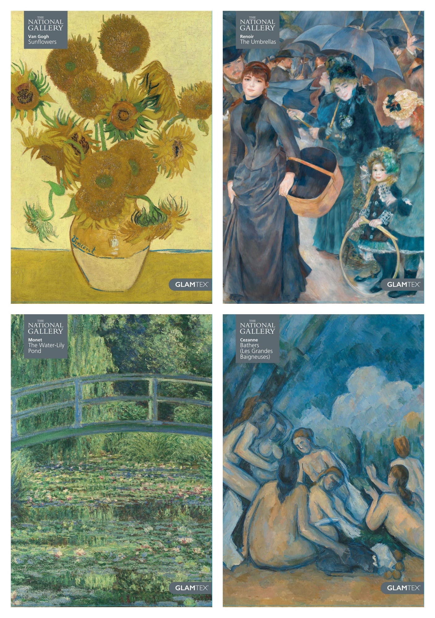 CUADERNO GLAMTEX CUARTA 150H 7MM NAT GALLERY 4UNI - 1
