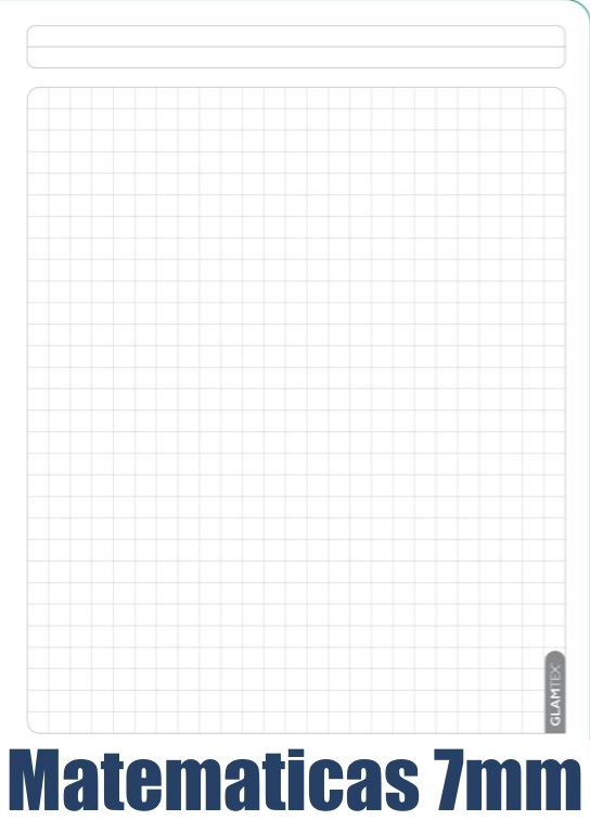 CUADERNO GLAMTEX UNIVESITARIO TAPA EXTRA DURA 100H 7MM COLORS 6U - 3