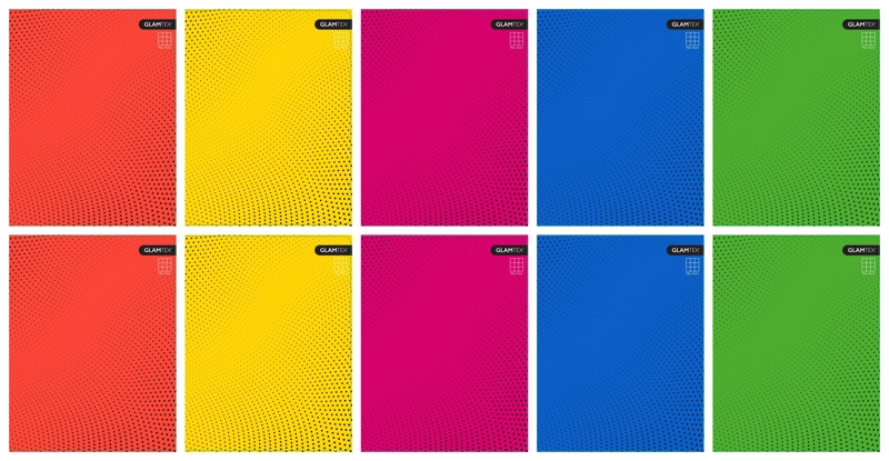 CUADERNO GLAMTEX UNIVESITARIO TAPA DURA 100H 5MM LISO 10U - 1
