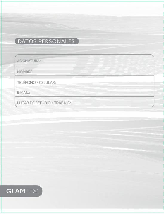 CUADERNO GLAMTEX UNIVESITARIO TAPA DURA 100H 5MM LISO 10U - 8