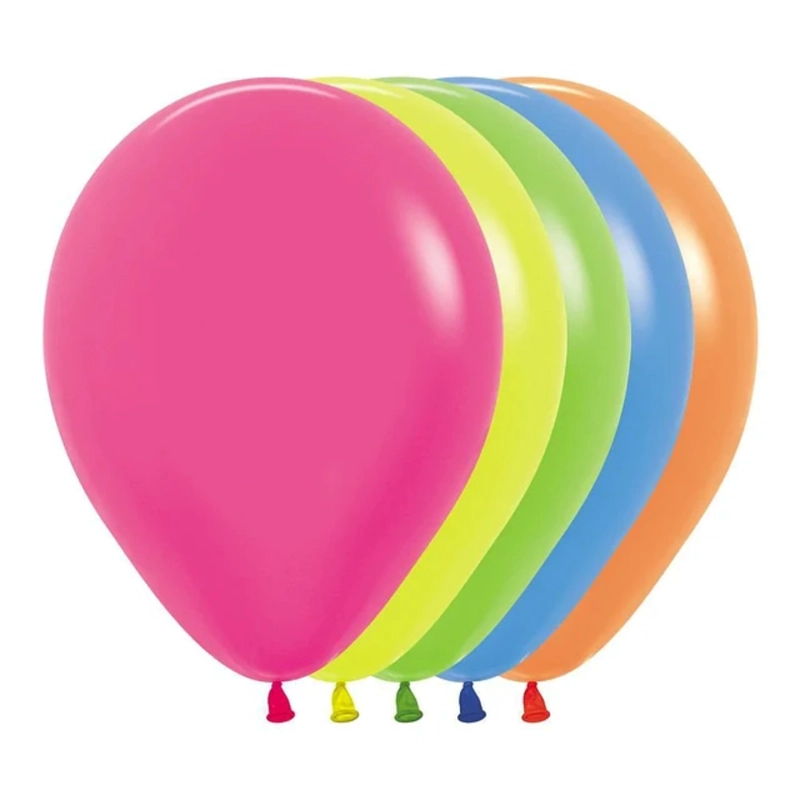 KIT GLOBOS GLAM NEON + CLASICOS + SELLADOR + ABRILLANTADOR - 2
